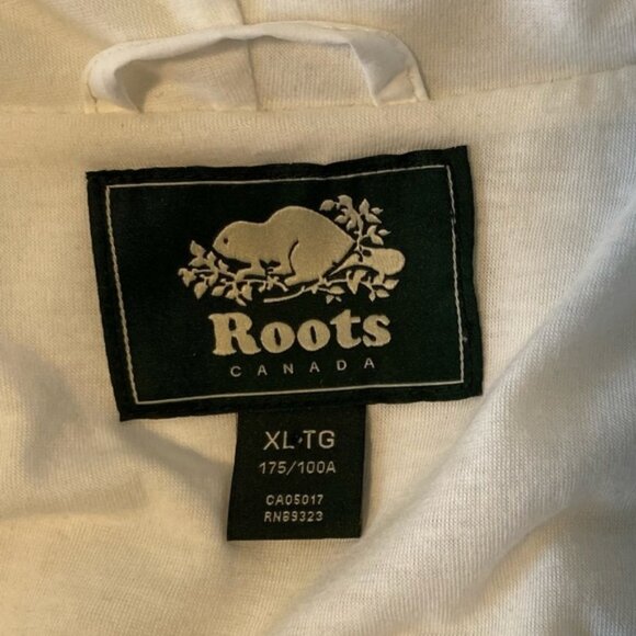 Roots white lined hooded outdoor rain coat/jacket size XL - Picture 9 of 9